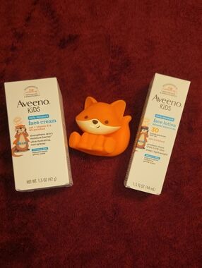 🆕 Aveeno Kids Daily Moisture Face Cream & Face Lotion Bundle for Sensitive Skin